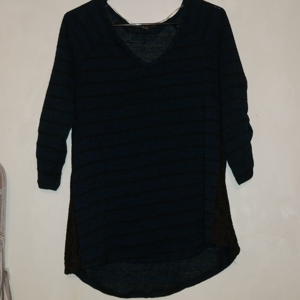 Blue and Black shirt